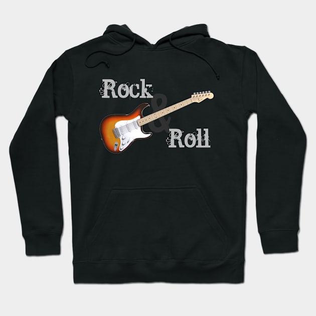 Rock & Roll Guitar Hoodie by PhantomLiving